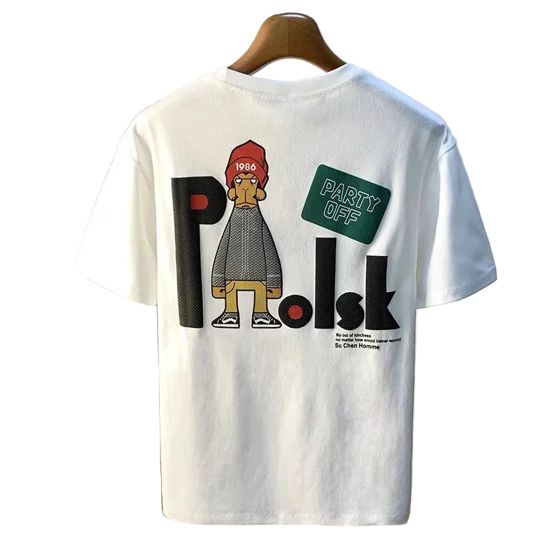 Men and Women Short Sleeve T-Shirt Print Casual Fashion 2026 Summer new Versatile Half Sleeve Top Men's Breathable Comfor Tees