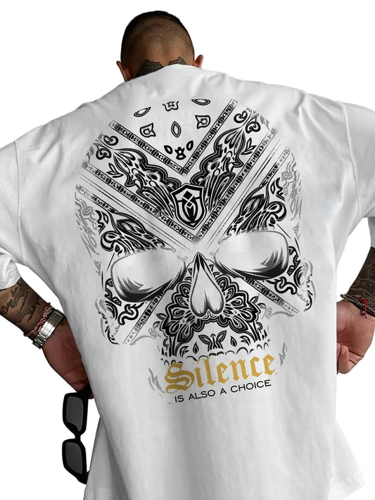 Personalized Dark Letter Print 100% Cotton Men Woment T-shirt Summer Autumn Daily Outdoor Sports Party Casual Loose Short Sleeve