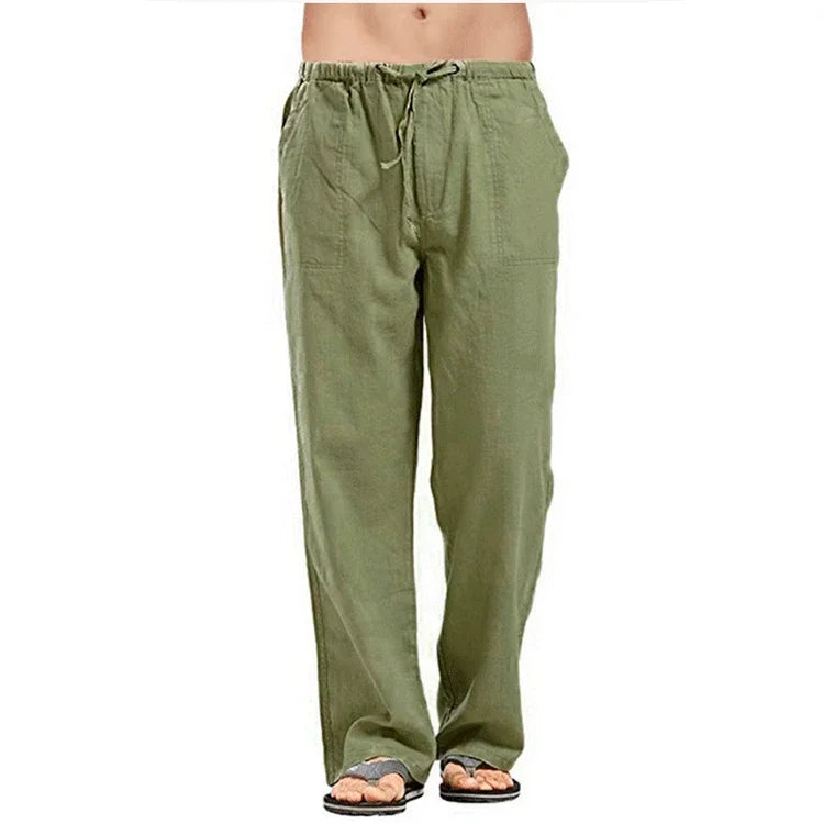 SALE -SALE Men's Cotton Linen Summer Pants – 7 Colors