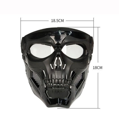 Tactical Skull Skeleton Mask – Full Face Protection with Integrated Goggles