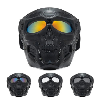 Tactical Skull Skeleton Mask – Full Face Protection with Integrated Goggles