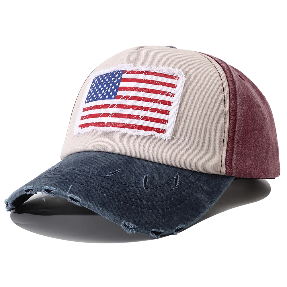 USA Flag Embroidered Baseball Cap – Unisex Snapback