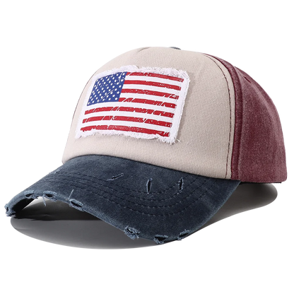 USA Flag Embroidered Baseball Cap – Unisex Snapback