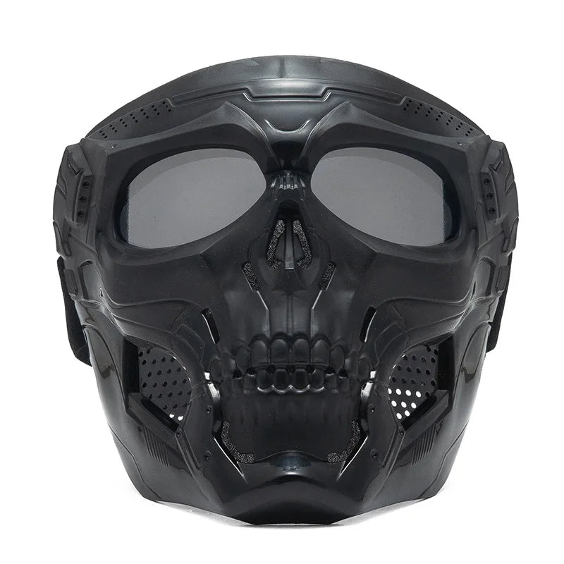 Tactical Skull Skeleton Mask – Full Face Protection with Integrated Goggles