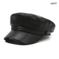 British Style PU Leather Beret – Timeless Retro Elegance