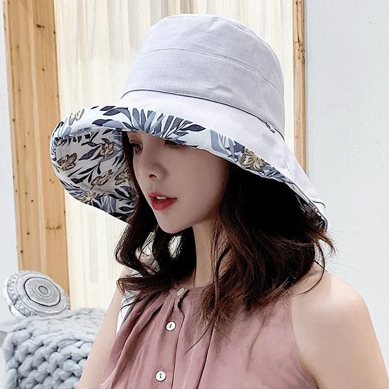 Reversible Wide Brim Bucket Hat – The Ultimate 2-in-1 Summer Essential