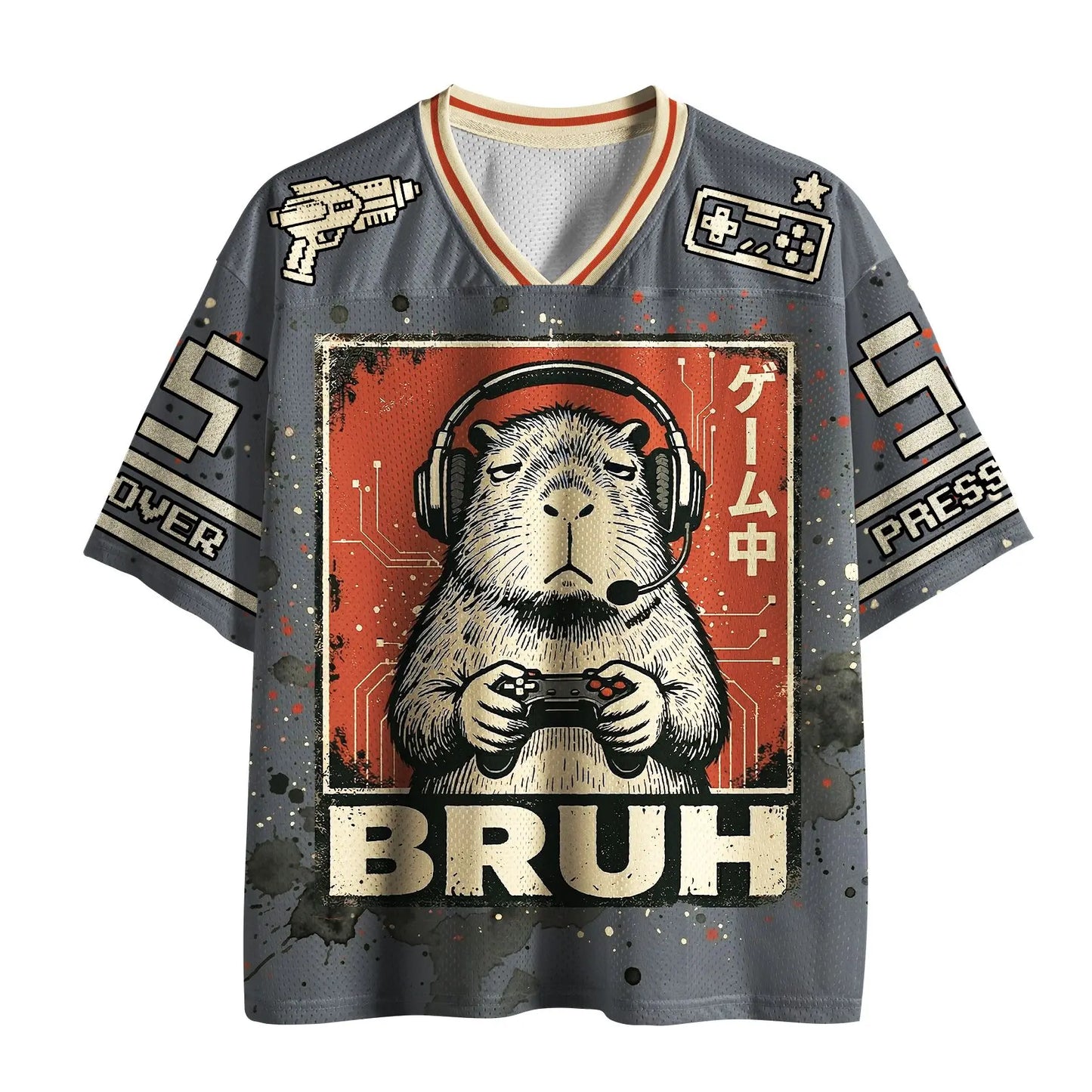 Summer Fun Guinea Pig Theme 3D Print Sport Breatha Quick-Dry Men Women V-Neck TShirt Outdoor Street Casual Parent-child Clothing