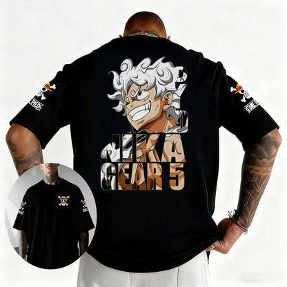 One Piece Japanese Anime Printed Men's T-Shirt Roronoa Zoro Boy Children's Harajuku Short Sleeve Kids Luffy T-shirt Clothing