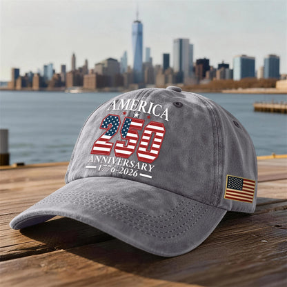 America 250th Anniversary Vintage Baseball Cap – Commemorate History