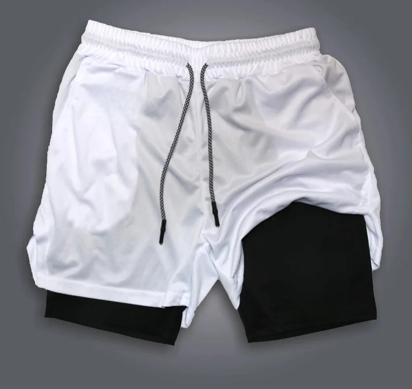 ONE PIECE Luffy Double-Layer Sports Shorts – Performance Meets Anime Style