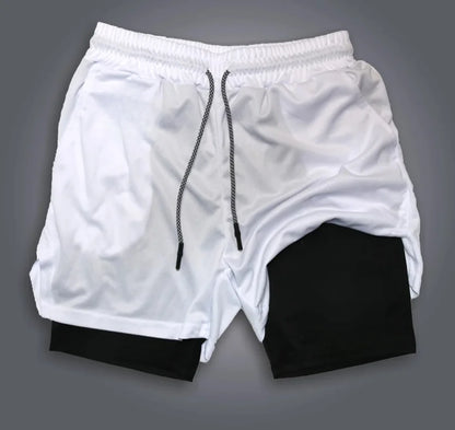ONE PIECE Luffy Double-Layer Sports Shorts – Performance Meets Anime Style