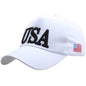Red Presiden Election Peaked Baseball Cap 3D Embroidered USA Hat for Men Women