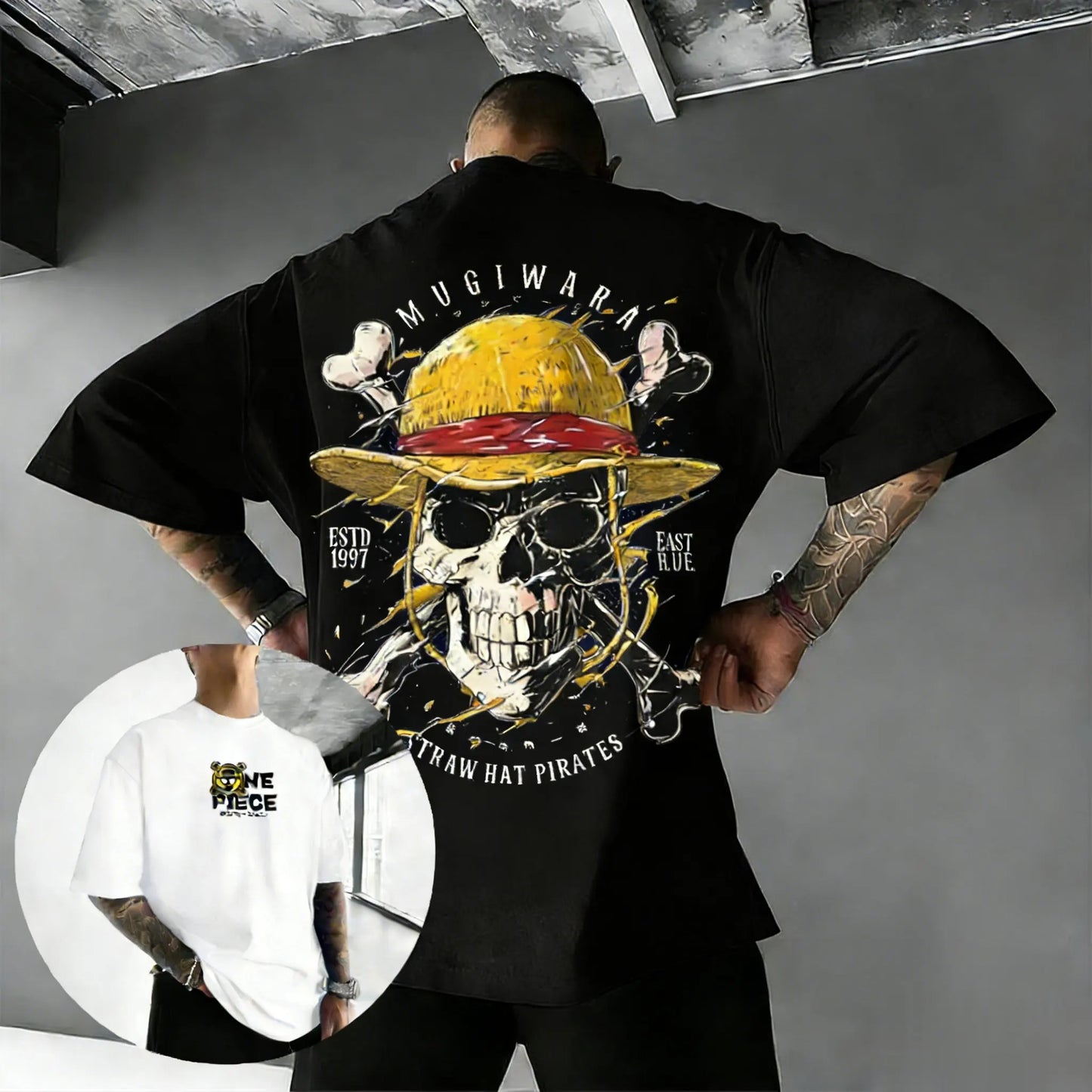 Oversized One Piece Skull Anime T-Shirt – The Ultimate Pirate Aesthetic