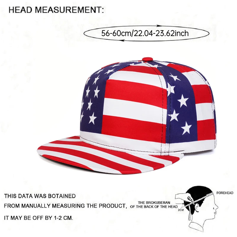 2025 National Flag Flat Brim Hat – Authentic Streetwear Style