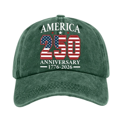America 250th Anniversary Vintage Baseball Cap – Commemorate History