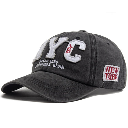 Cap NYC Vintage Baseball Unisex Cotton Snapback Adjustable Men Women Hat