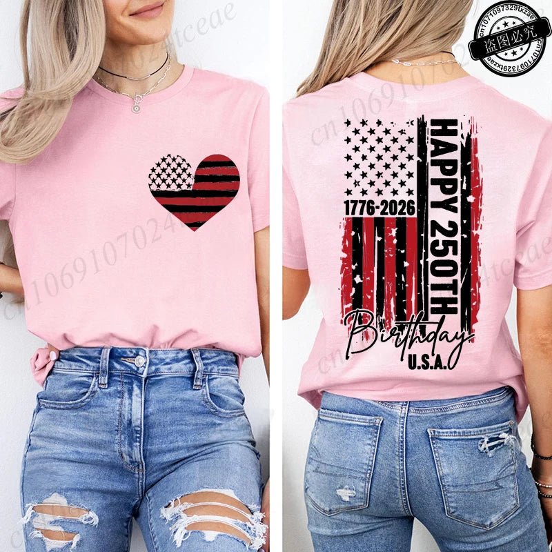 Women’s USA 250th Anniversary Tee – Commemorating 250 Years of Liberty