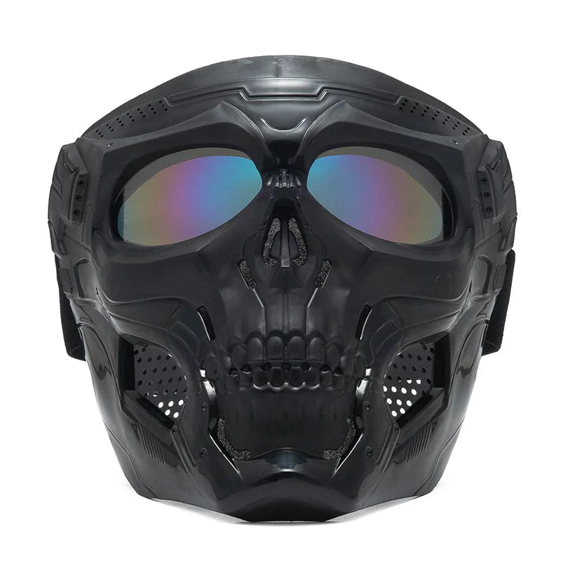 Tactical Skull Skeleton Mask – Full Face Protection with Integrated Goggles