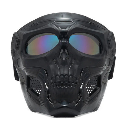Tactical Skull Skeleton Mask – Full Face Protection with Integrated Goggles
