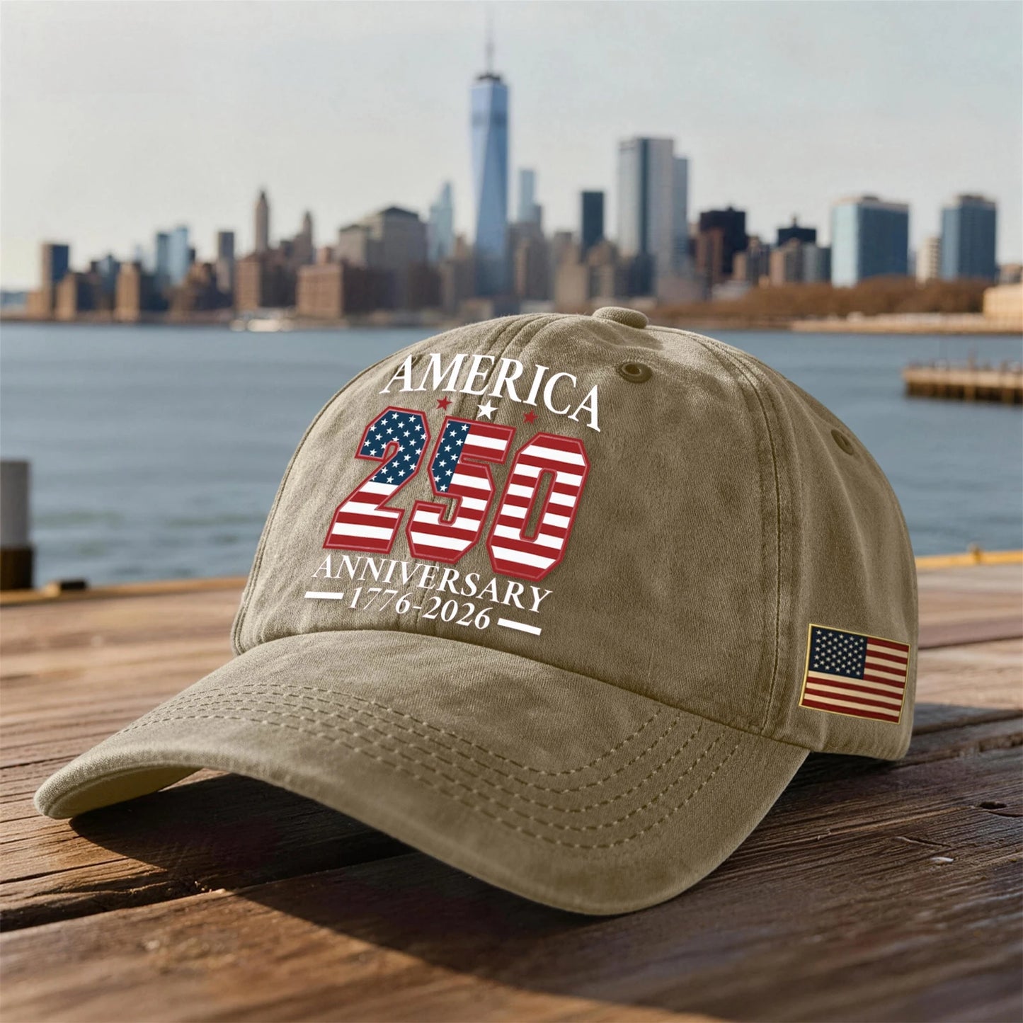 America 250th Anniversary Vintage Baseball Cap – Commemorate History