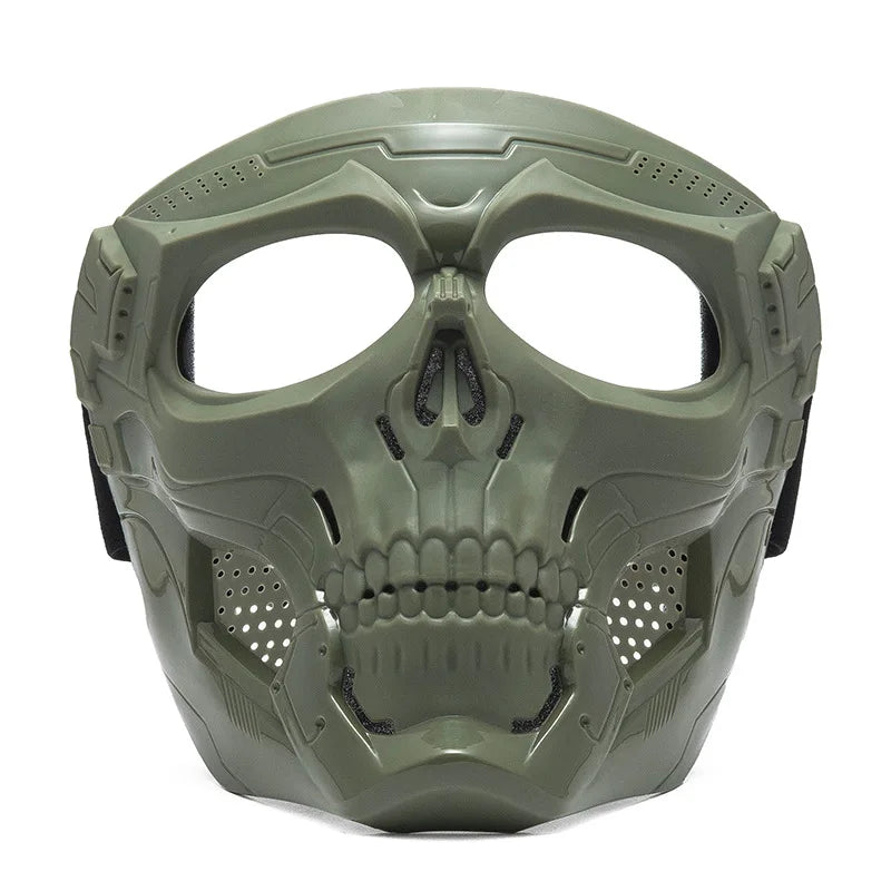 Tactical Skull Skeleton Mask – Full Face Protection with Integrated Goggles