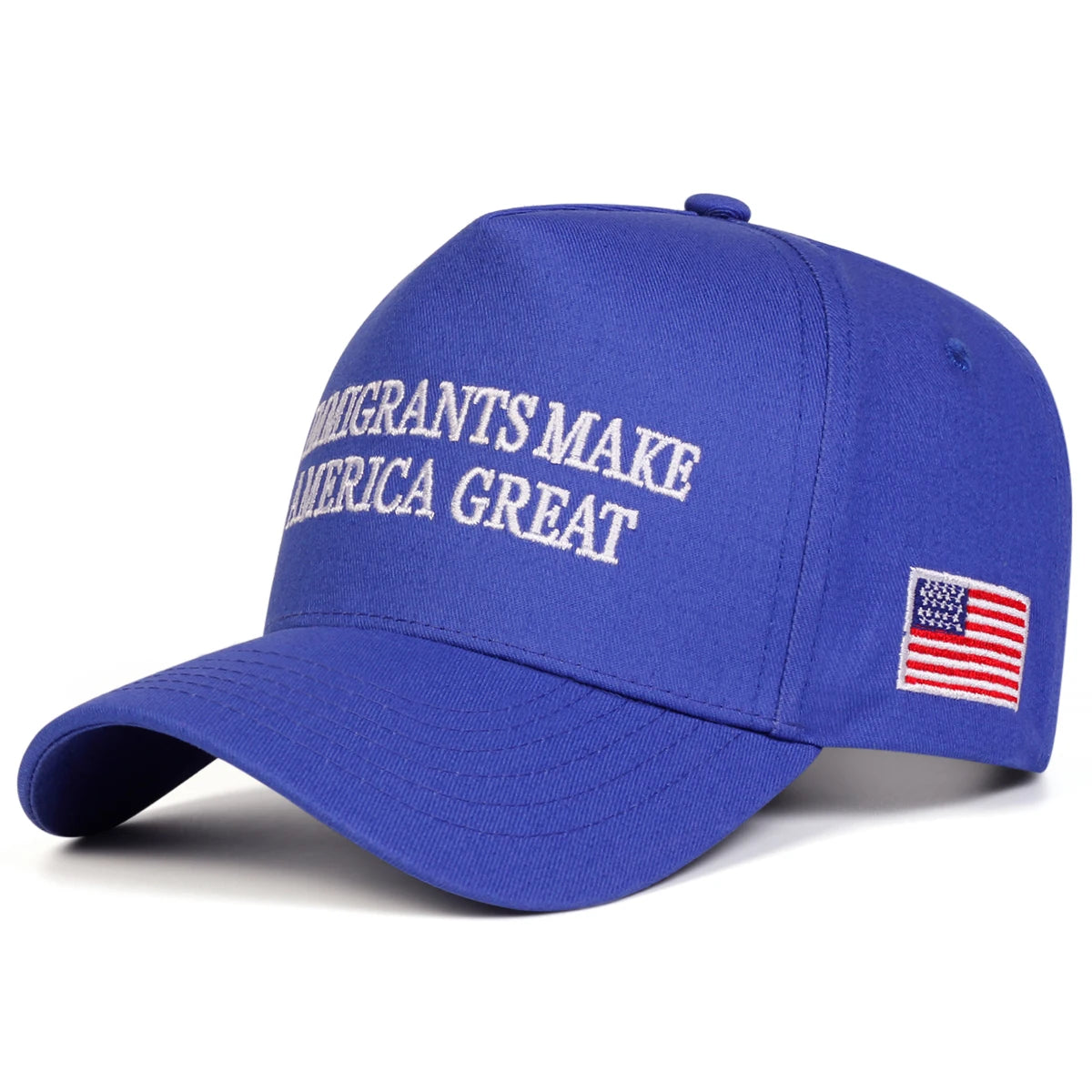 "IMMIGRANTS MAKE" Embroidered Cap – Bold Style & Versatile Comfort