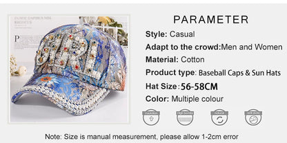 Rhinestone Shiny Baseball Cap – Glamour Meets Street Style