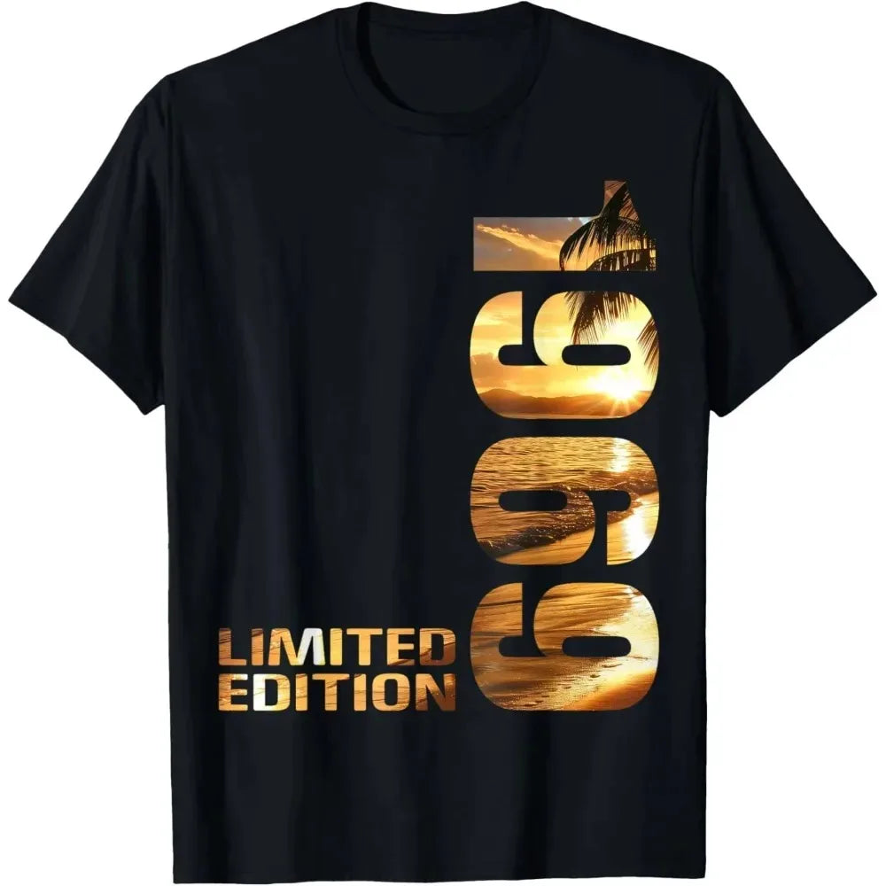 Limited Edition 1969 56th Birthday Born 1969 T-Shirt Print Original Design Gifts T Shirts Y2k Mens Clothing Camisas Streetwear