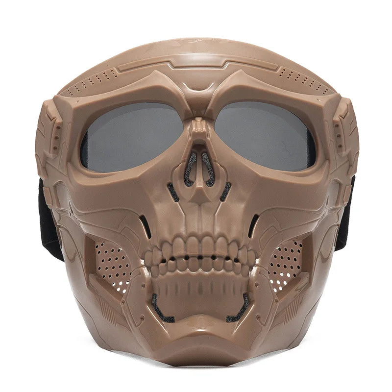 Tactical Skull Skeleton Mask – Full Face Protection with Integrated Goggles