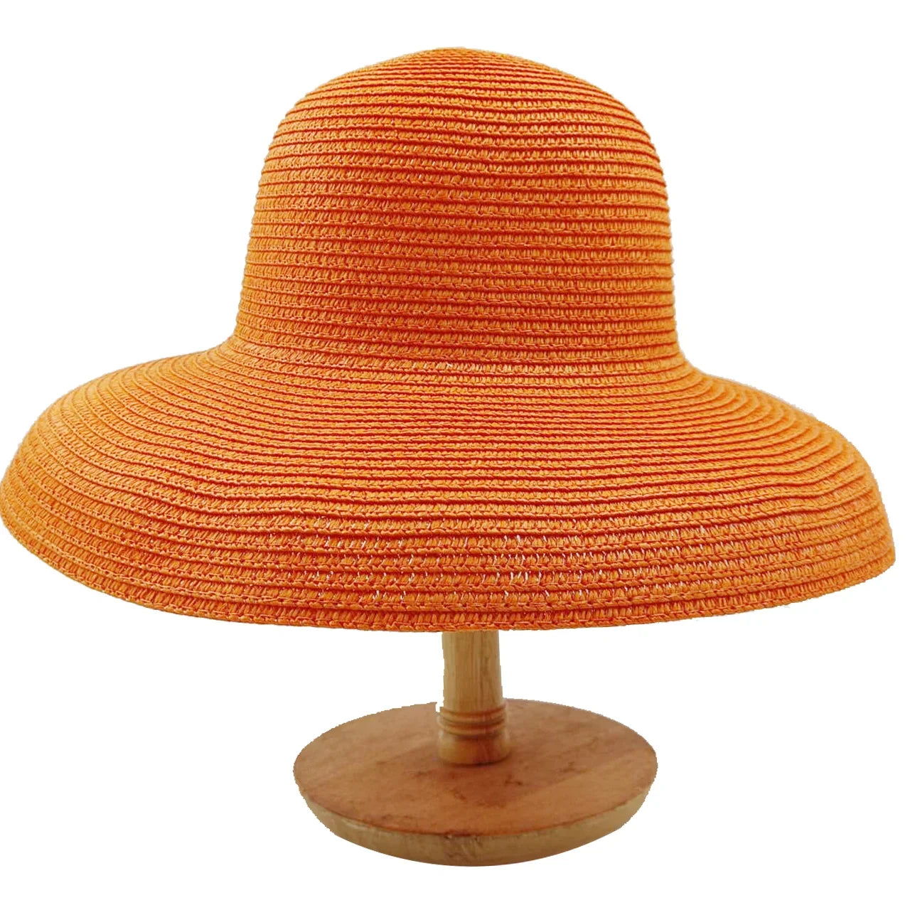 Women's Wide Brim Straw Sun Hat – Foldable Hepburn Style | Beach & Travel