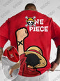 One Piece Graphic Print T-Shirt – Luffy & Zoro Edition