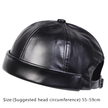 British Style PU Leather Beret – Timeless Retro Elegance