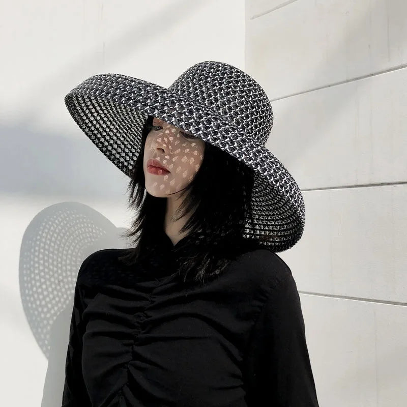 Bucket Hat Summer Hats for Women Fishing Hat Woolen Rhinestone Solid Color Basin Hat Leisure Outdoor Beach Sun Hat