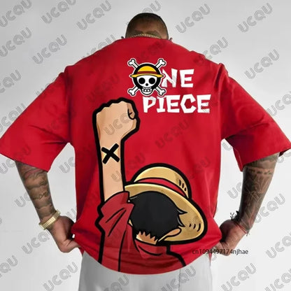 One Piece Graphic Print T-Shirt – Luffy & Zoro Edition