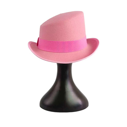 Large High-Top Fedora Hat – Gentleman's Bowler Hat British Style Magic Hat for Men Women 20 Colors