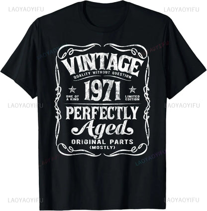 54th Birthday Tee 54 Years Old Vintage Legends Born in 1971 T-Shirt Print Original Design Gifts T Shirts Streetwear Camisas