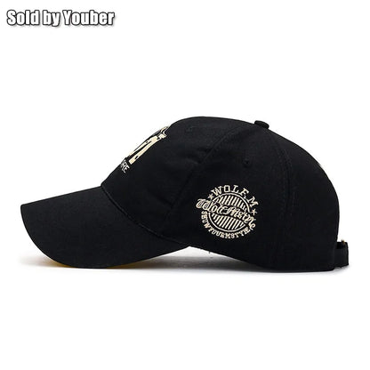 Wolf Totem Embroidery Baseball Cap – Embrace the Spirit of the Wild