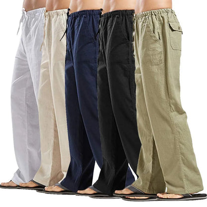 SALE -SALE Men's Cotton Linen Summer Pants – 7 Colors