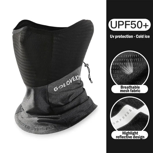 Breathable Sun Protection Mask Lightweight Sweat-Absorbent UV Protective Scarf Quick-drying Anti-UV Cycling Mask Running