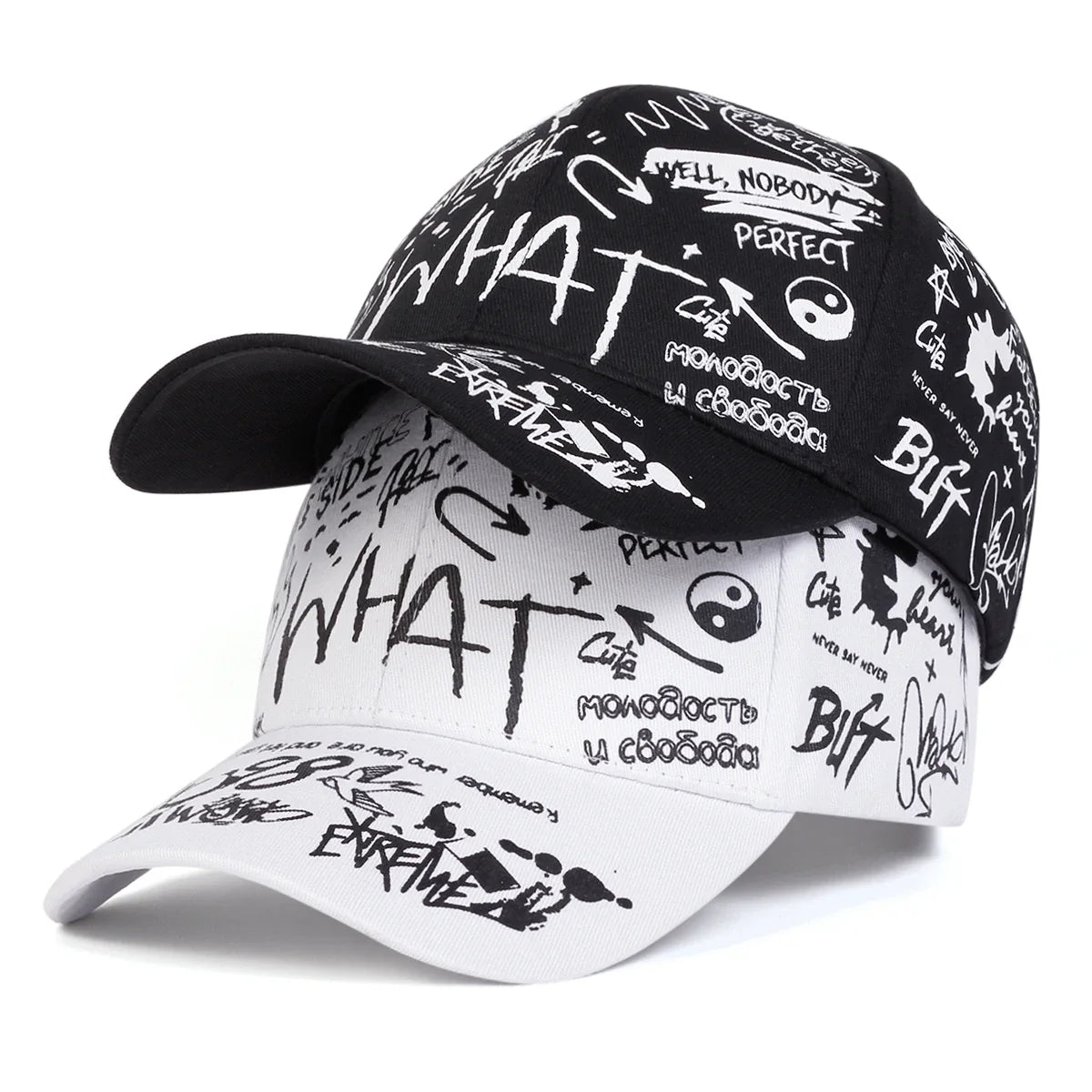 Graffiti "What Gossip" Baseball Cap – Bold Streetwear Attitude