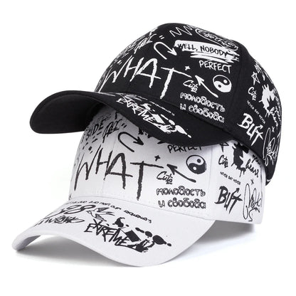 Graffiti "What Gossip" Baseball Cap – Bold Streetwear Attitude