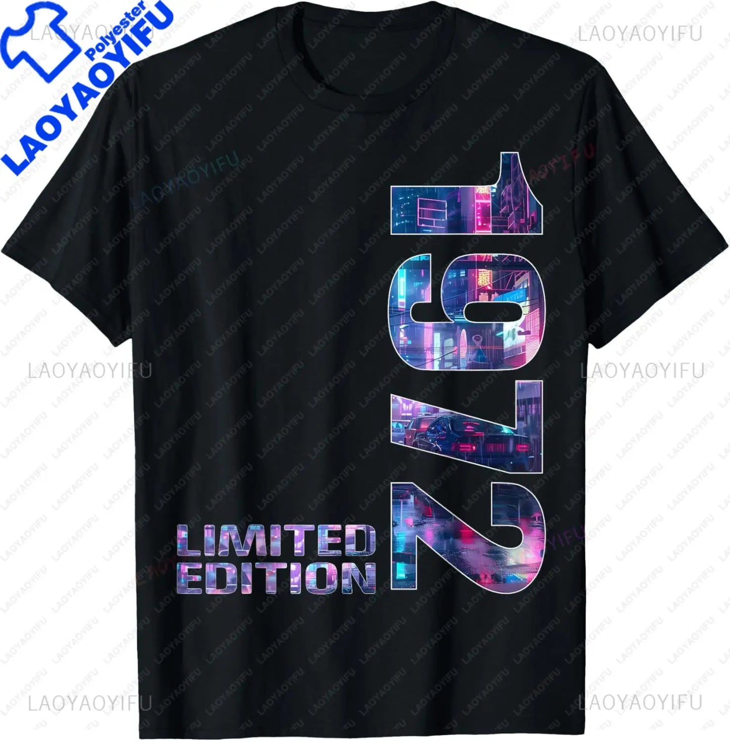 1972 Limited Edition 53th Birthday Born 1972 Unisex Neck Short Sleeve T-Shirt Casual Personalized Clothing Camisas Streetwear