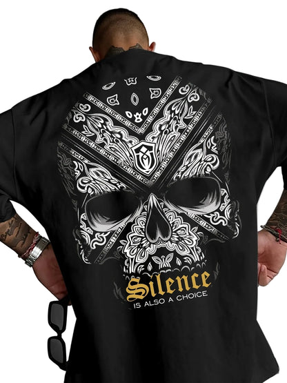 Personalized Dark Letter Print 100% Cotton Men Woment T-shirt Summer Autumn Daily Outdoor Sports Party Casual Loose Short Sleeve