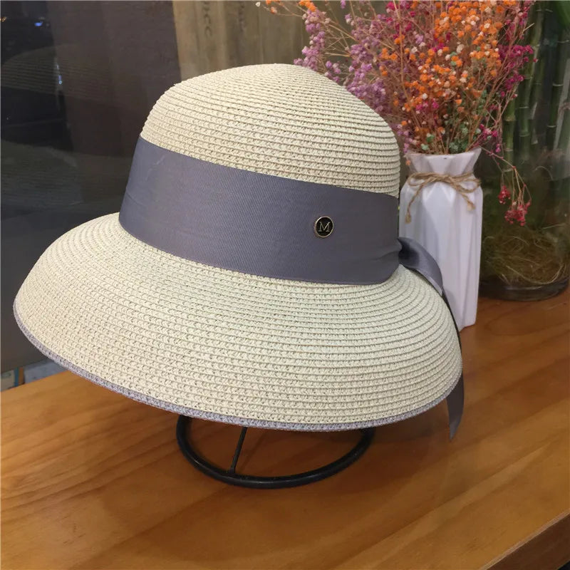 Bucket Hat Summer Hats for Women Fishing Hat Woolen Rhinestone Solid Color Basin Hat Leisure Outdoor Beach Sun Hat