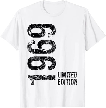 Limited Edition 1969 56th Birthday Born 1969 T-Shirt Print Original Design Gifts T Shirts Y2k Mens Clothing Camisas Streetwear