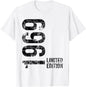 Limited Edition 1969 56th Birthday Born 1969 T-Shirt Print Original Design Gifts T Shirts Y2k Mens Clothing Camisas Streetwear