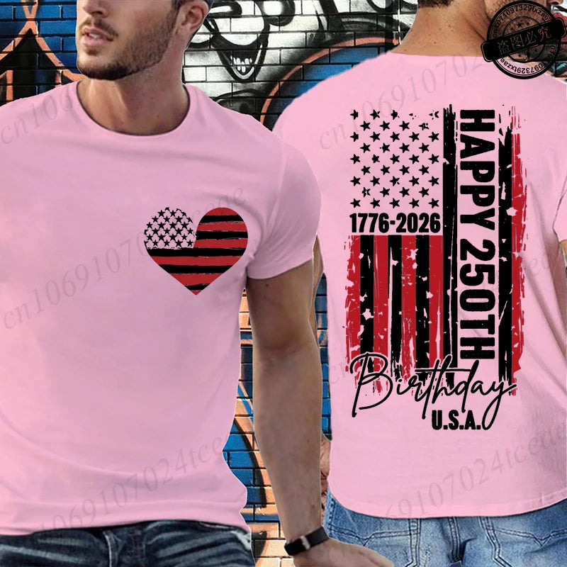 USA 250th Birthday Graphic Tee – A Historic Celebration