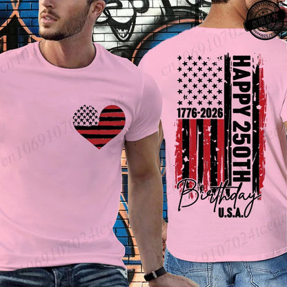 USA 250th Birthday Graphic Tee – A Historic Celebration