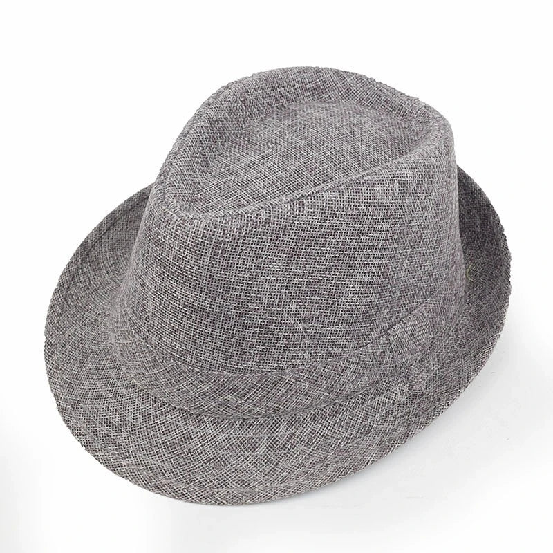 Classic Linen Fedora Jazz Hat – Elevate Your Summer Style