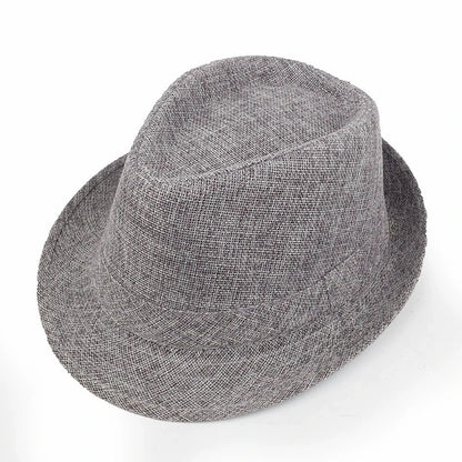 Classic Linen Fedora Jazz Hat – Elevate Your Summer Style